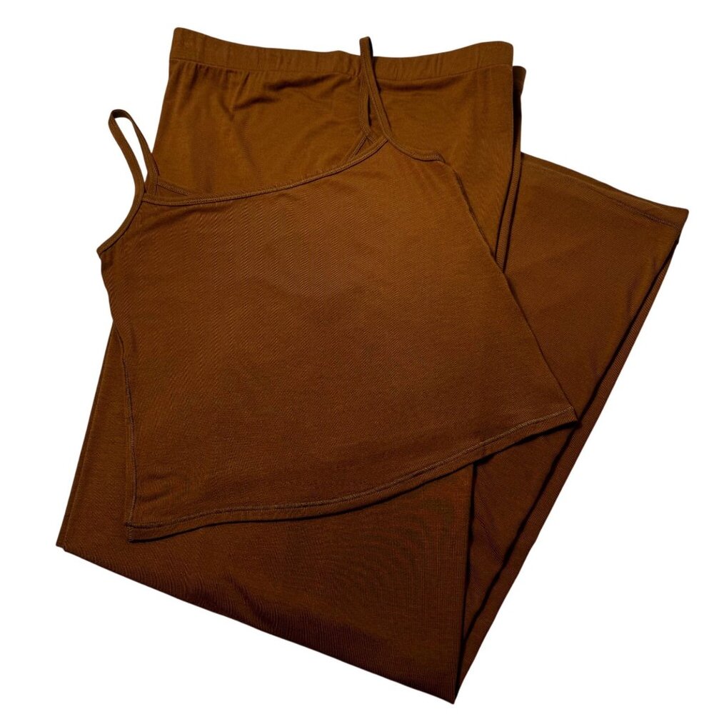 SKIMS Brown Pajama Set